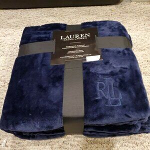 NEW! Ralph Lauren FULL/QUEEN Micromink Blanket